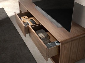 Comoda TV design LUX cu 3 sertare Walnut