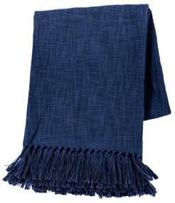 Cuvertură Tiseco Home Studio Slub, 130 x 160 cm, albastru