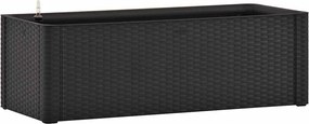vidaXL Strat înălțat grădină sistem auto-udare, antracit, 100x43x33 cm