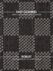 Covor pentru exterior și interior negru/crem 120x170 cm Haringey Dorothy – Ted Baker