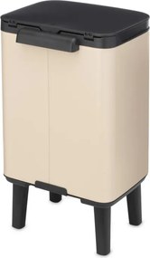 Cos de gunoi Brabantia Bo Small Hi 1010460, 4 l, Deschidere lina si silentioasa, Baza antiderapanta, Bej