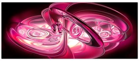Tabloul cu fractali roz (120x50 cm)