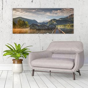 Tablou cu lac (120x50 cm), în 40 de alte dimensiuni noi