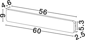 Aplica de perete LED din marmura neagra ALYSSA