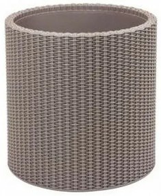 Recipient de ghiveci Ketter Cylinder Planter S,gri, 7 l, 28 x 28 x 28,3 cm