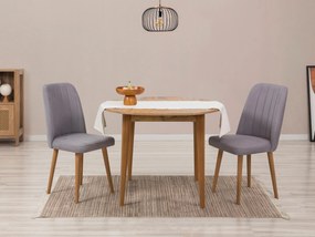 Set mobilier sufragerie Nidupo 3 (pin atlantic + gri) (pentru 2 persoane). 1093758