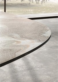 Set lemn masiv masă și scaune Dune - 400 × 120 × 75 cm, 8 scaune