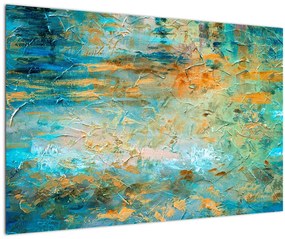 Tablou - Abstract albastru (90x60 cm)