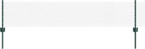 vidaXL Gard cu Stâlp Verde 0,4 x 10 m Oțel și PVC