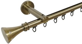 Galerie SIMPLA PRINDERE PERETE TEAVA PROFIL 19 MM -CARTER- AUR ANTIC (Alege marime: 320 cm)