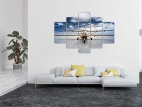 Tablou cu aeroplan cu motor (150x105 cm)