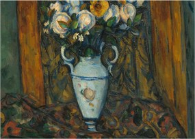Tablou - Paul Cézanne, Vase of Flowers, reproducere (70x50 cm)