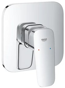 Baterie dus incastrata Grohe Cubeo crom lucios fara corp ingropat