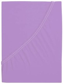 Cearceaf Jersey din bumbac mako LUXORA 90x200 cm violet