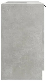 Dulap de baie, gri beton, 64,5x33,5x59 cm, lemn compozit