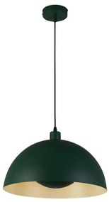 Lustra suspendata stil industrial Mars verde/ crem