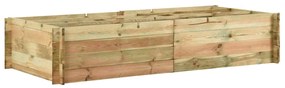 Strat inaltat legume gradina, 197x100x40cm,  lemn de pin tratat 1, Verde, 197 x 100 cm