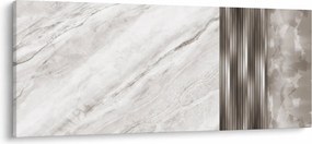 Tablou - Marmură cu linii argintii (120x50 cm)