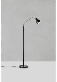 Lampadar negru LED cu intensitate reglabilă cu abajur din metal (înălțime 140 cm) Patro – Markslöjd