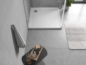 Mexen Flow dulap de duș pătrat slim 75 x 75 cm, alb lucios - 46S107575