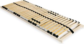vidaXL Bază de pat cu șipci, 28 șipci, 7 zone, 80 x 200 cm