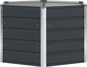 vidaXL Jardinieră Antracit 129 x 129 x 75 cm Oțel
