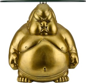 Masuta de cafea rotunda aurie SUMO 55cm