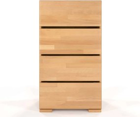 Comodă lemn masiv TerraCraft Fag 4 Sertare, 60 × 45 × 108 cm - Natural