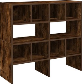 vidaXL Rafturi pantofi 2 buc Stejar afumat stivuibil 89,5x30x40 cm