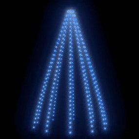 Instalatie brad de Craciun cu 250 LED-uri, albastru, 250 cm 1, Albastru, 250 cm, 1