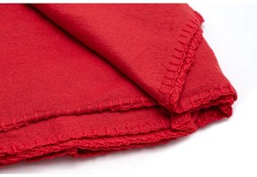 Patura fleece FALISA rosie Dimensiune: 160 x 200 cm