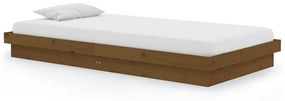 819900 vidaXL Cadru de pat, maro miere, 100x200 cm, lemn masiv