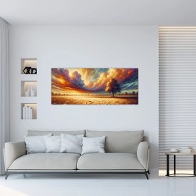 Tablou – Arbore pe câmp (120x50 cm)