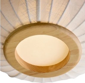 Halo Design 749362 - Plafonieră BALLOON 1x E27/40W/230V, Ø 40 cm, stejar/alb