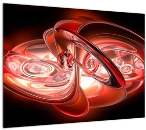 Tablou - forme roșii (70x50 cm), în 40 de alte dimensiuni noi