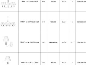 Veioza LUX design modern, Cristal Bohemia Exclusive TRINITY 01-TL
