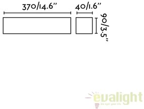 Aplica perete LED moderna cu lumina ambientala up and down NASH 16W 62820