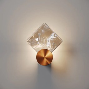 Aplica de perete LED metal cupru Quadro