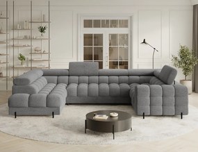 Colțar extensibil, cu spatiu pentru depozitare, 346x205x93 cm, Fectory LT, Eltap (Culoare: Bej / Baffix 20)