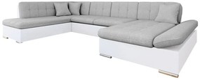 Colțar Miami 136 Cutie de pat, 345x205x76cm, 169 kg, Picioare: Plastic