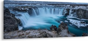 Tablou - Priveliște la cascade (120x50 cm)