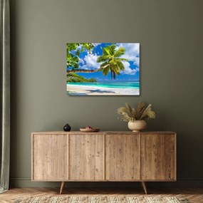 Tablou pe sticlă - Seychelles (70x50 cm)