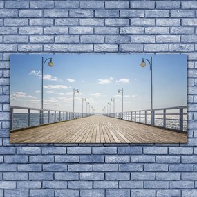 Tablou pe panza canvas Podul Arhitectura Maro Gri