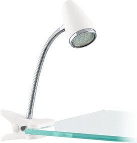 Eglo 902368 - Lampă LED cu clemă RICCIO 1xGU10/2,8W/230V alb/crom lucios