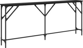 vidaXL Masă de consolă Stejar negru 180 x 23 x 75 cm