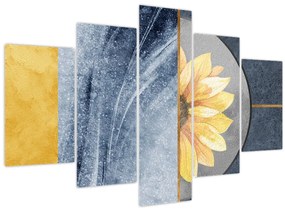 Tablou - Forme și flori (150x105 cm)