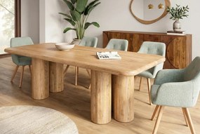 Masa sufragerie ART DECO 240cm lemn masiv de mango natural