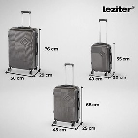 TraveLux Pro XXV set valiză rulantă gri