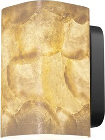 Aplica de perete Maris din metal negru si scoica Capiz