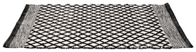 Covoraș de baie alb-negru din plastic reciclat 50x80 cm Tara – Wenko